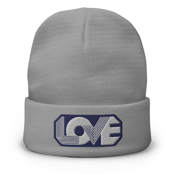 Men's "Love" Embroidered Knit Beanie