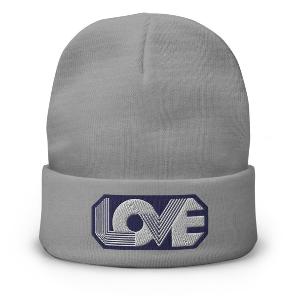 Women's "Love" Embroidered Knit Beanie