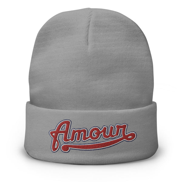 Women's "Love" Embroidered Knit Beanie