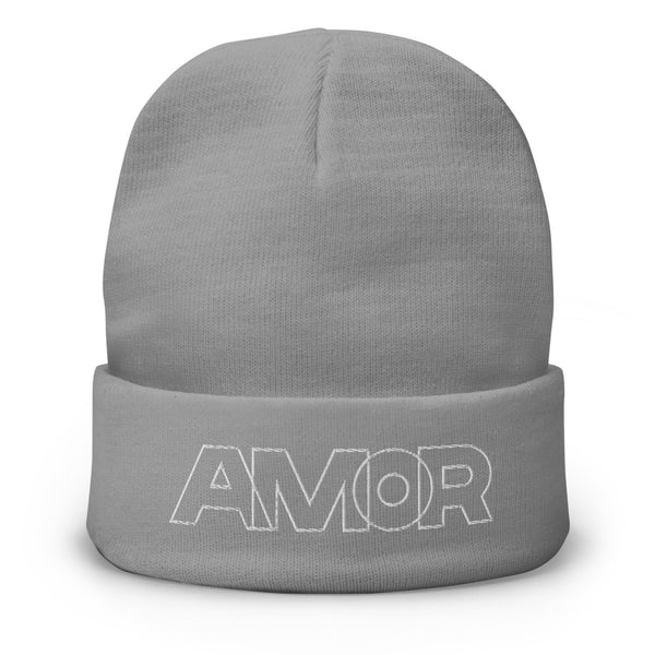 Men's "Love" Embroidered Knit Beanie