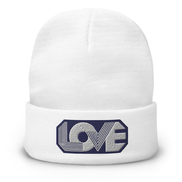 Men's "Love" Embroidered Knit Beanie