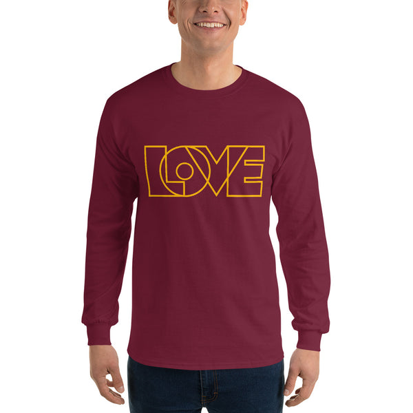 Men's "Love" Printed Long Sleeve Shirt