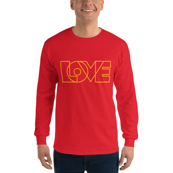 Men's "Love" Printed Long Sleeve Shirt