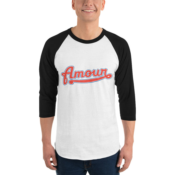 Men's "Love" Printed 3/4 Sleeve Raglan Shirt