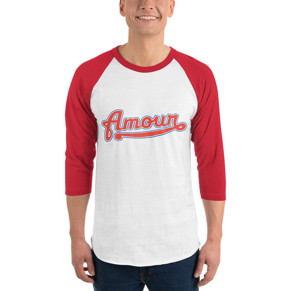 Men's "Love" Printed 3/4 Sleeve Raglan Shirt