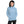 Load image into Gallery viewer, A woman is wearing a light blue hoodie featuring an original “Amor” design print by Christian Apparel Line - Loves Everywhere
