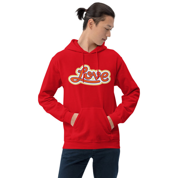 Men's "Love" Printed Hoodie