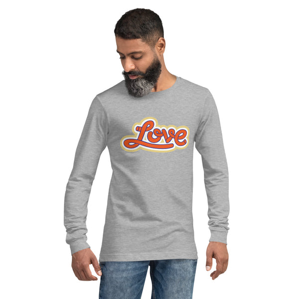 Men's "Love" Printed Long Sleeve Shirt