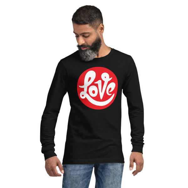 Men's "Love" Printed Long Sleeve Shirt