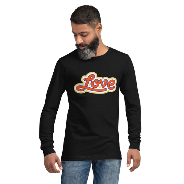 Men's "Love" Printed Long Sleeve Shirt