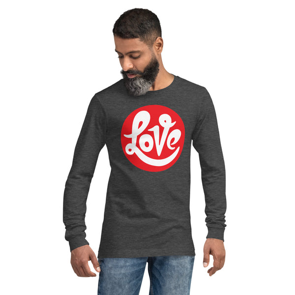 Men's "Love" Printed Long Sleeve Shirt