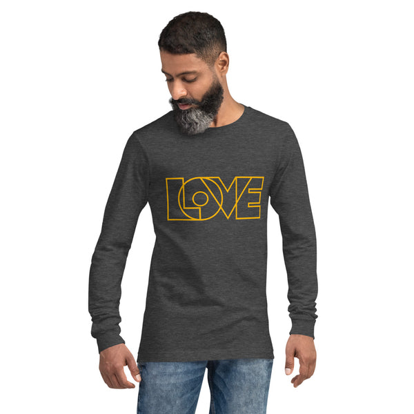 Men's "Love" Printed Long Sleeve Shirt