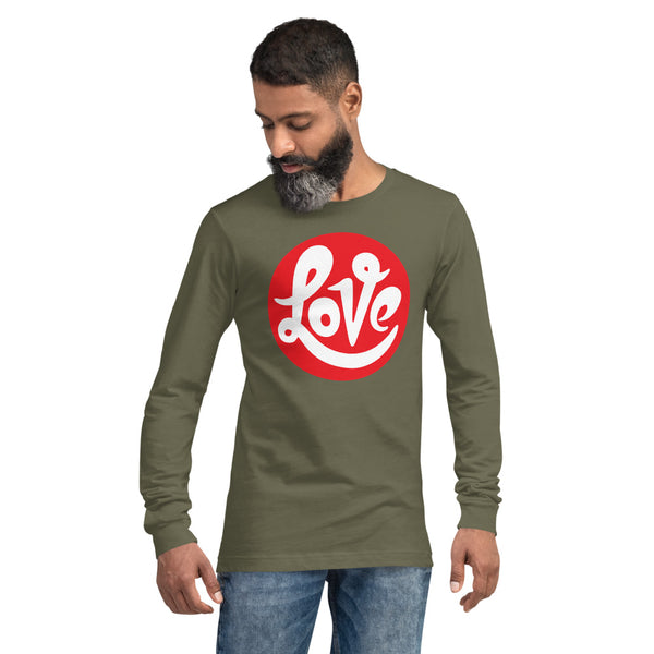 Men's "Love" Printed Long Sleeve Shirt