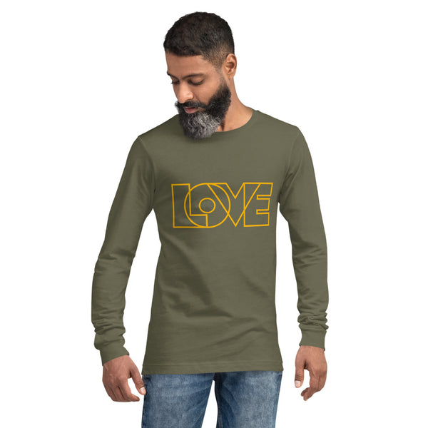 Men's "Love" Printed Long Sleeve Shirt