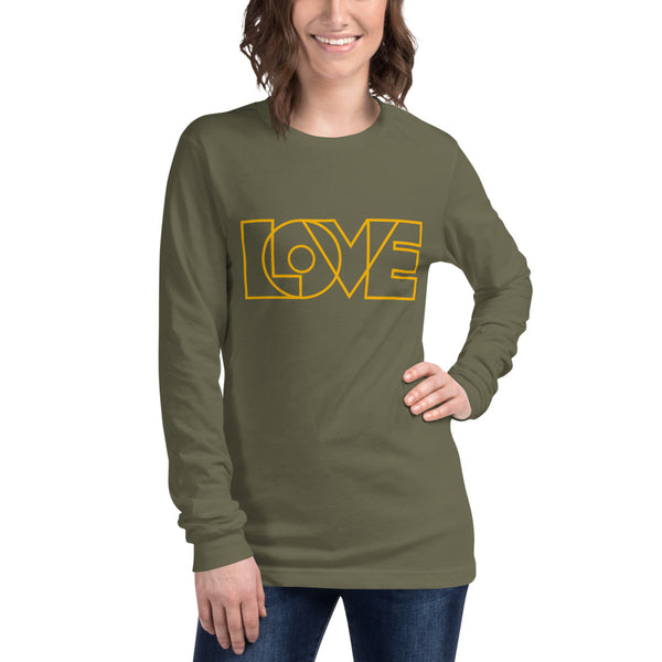 Women's "Love" Printed Long Sleeve Shirt