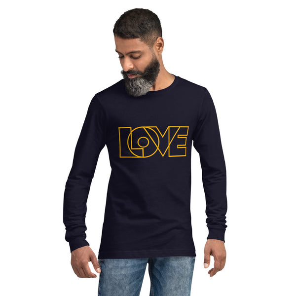 Men's "Love" Printed Long Sleeve Shirt