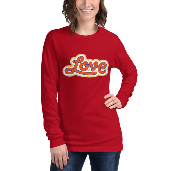 Women's "Love" Printed Long Sleeve Shirt