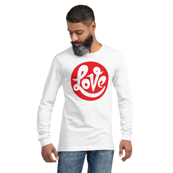 Men's "Love" Printed Long Sleeve Shirt