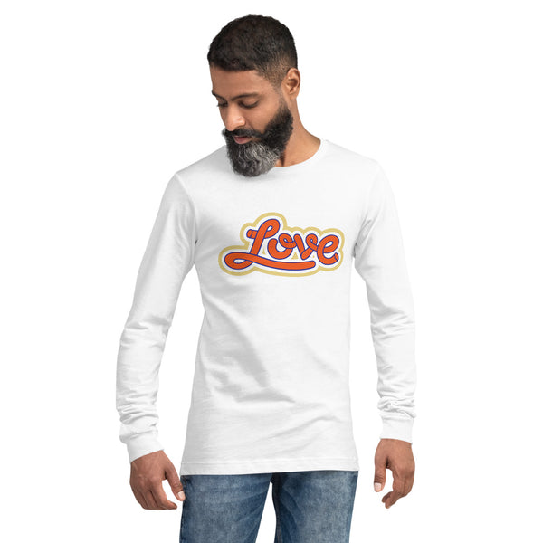 Men's "Love" Printed Long Sleeve Shirt