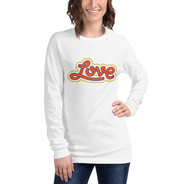 Women's "Love" Printed Long Sleeve Shirt