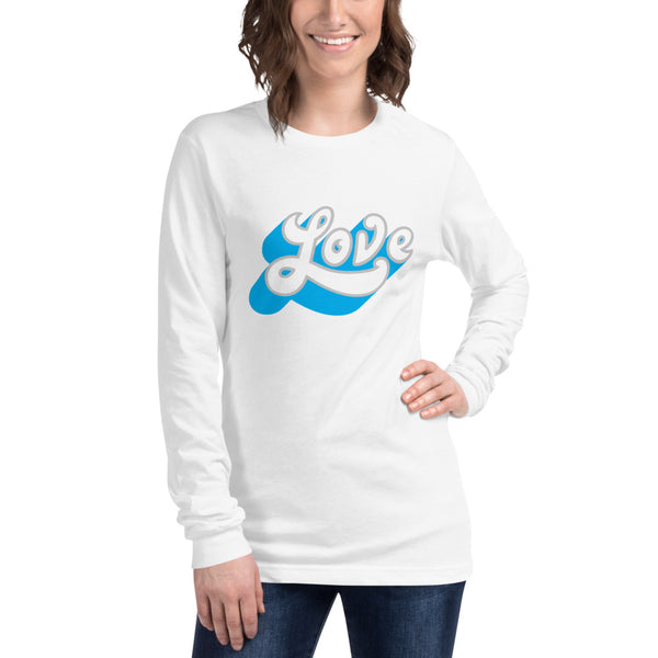 Women's "Love" Printed Long Sleeve Shirt