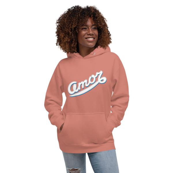 Women's "Love" Printed Cotton Hoodie