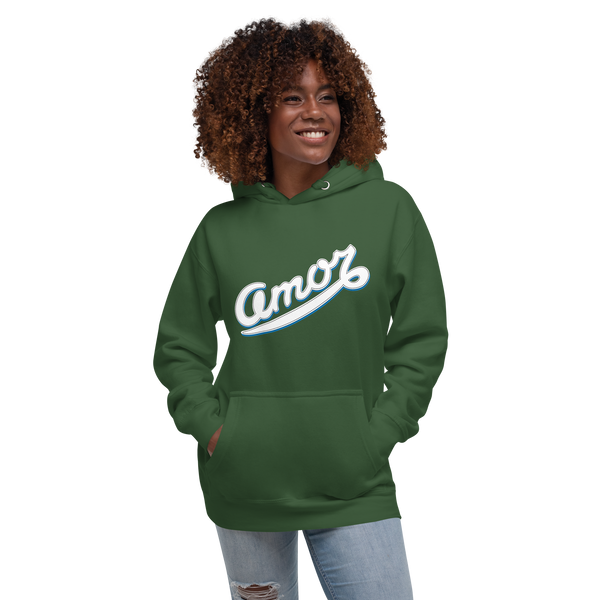 Women's "Love" Printed Cotton Hoodie