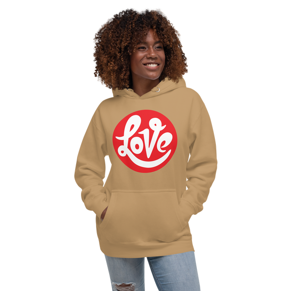 Women's "Love" Printed Cotton Hoodie