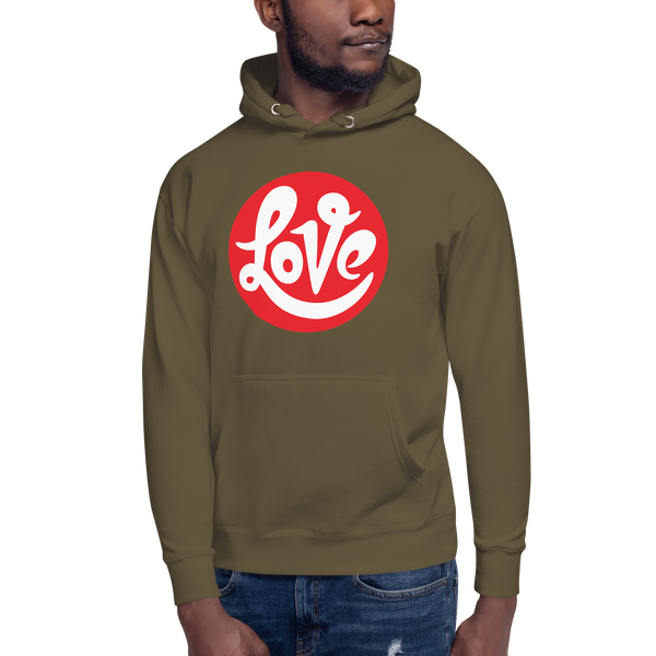 Men's "Love" Printed Hoodie