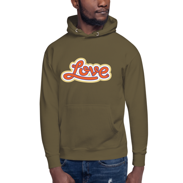 Men's "Love" Printed Hoodie