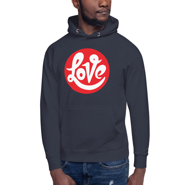 Men's "Love" Printed Hoodie