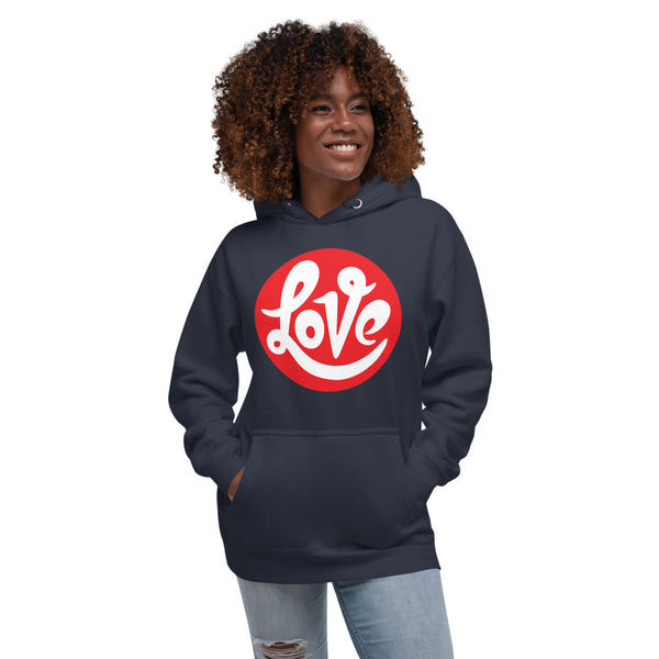 Women's "Love" Printed Cotton Hoodie