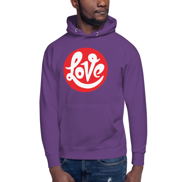 Men's "Love" Printed Hoodie