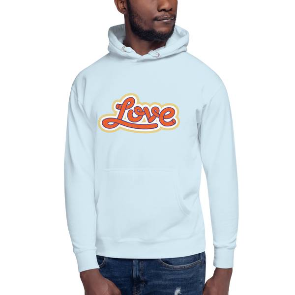 Men's "Love" Printed Hoodie