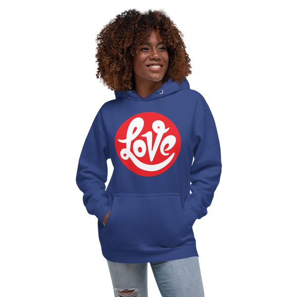 Women's "Love" Printed Cotton Hoodie