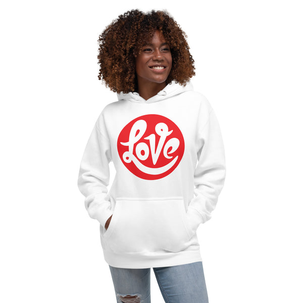 Women's "Love" Printed Cotton Hoodie