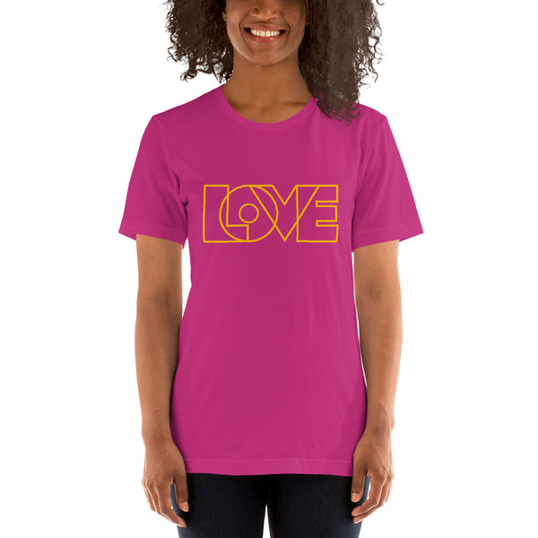 Women's "Love" Printed Short-Sleeve Shirt