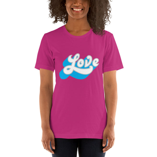 Women's "Love" Printed Short-Sleeve Shirt