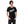 Load image into Gallery viewer, A man is wearing a black Short Sleeve T-shirt featuring an original “Love” design print by Christian Shirt Company - Loves Everywhere
