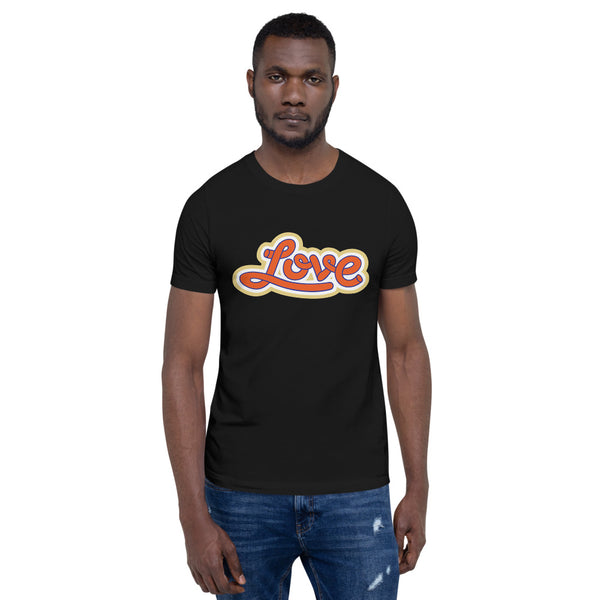 Men's "Love" Printed Short-Sleeve T-Shirt