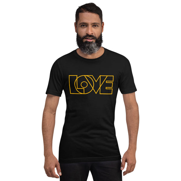 Men's "Love" Printed Short Sleeve Shirt