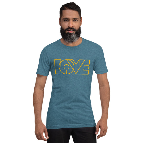 Men's "Love" Printed Short Sleeve Shirt