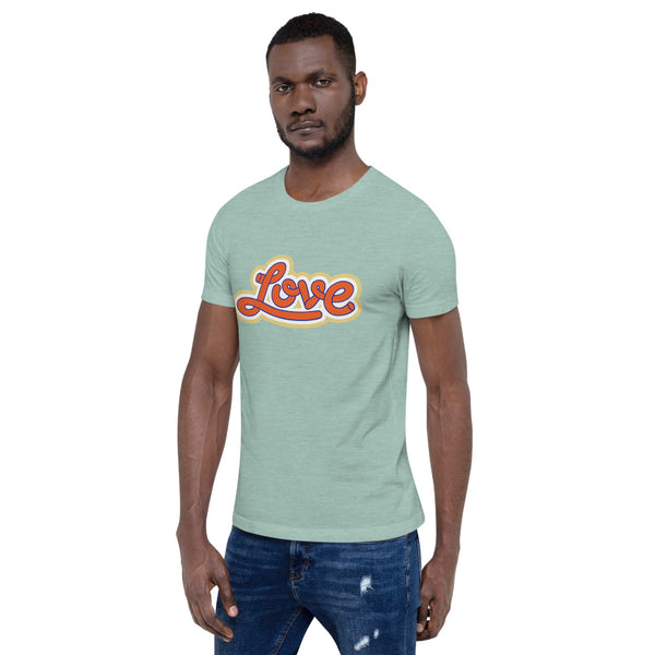 Men's "Love" Printed Short-Sleeve T-Shirt