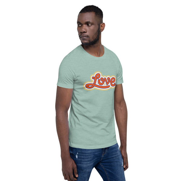 Men's "Love" Printed Short-Sleeve T-Shirt