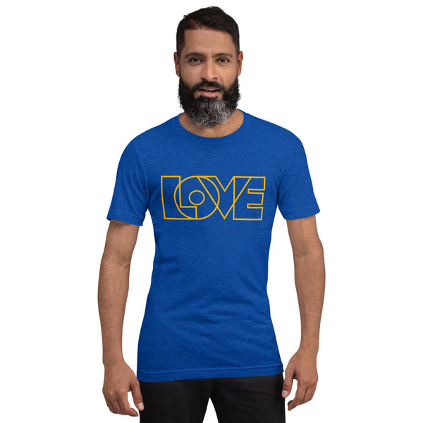 Men's "Love" Printed Short Sleeve Shirt