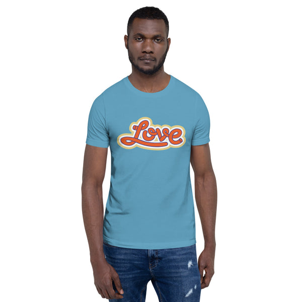 Men's "Love" Printed Short-Sleeve T-Shirt