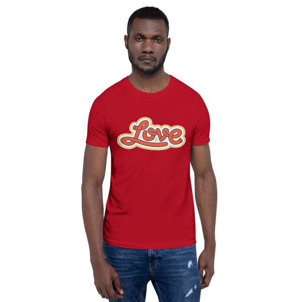 Men's "Love" Printed Short-Sleeve T-Shirt