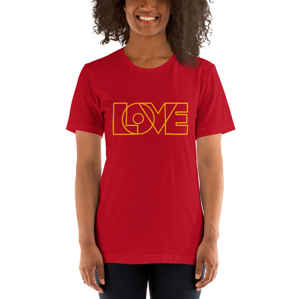 Women's "Love" Printed Short-Sleeve Shirt