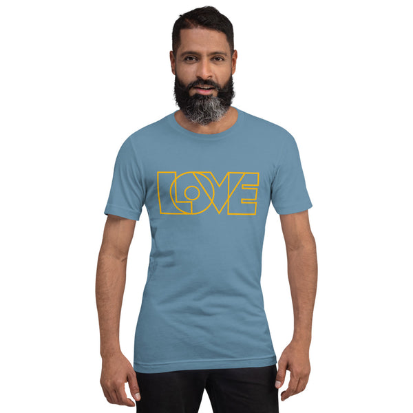 Men's "Love" Printed Short Sleeve Shirt