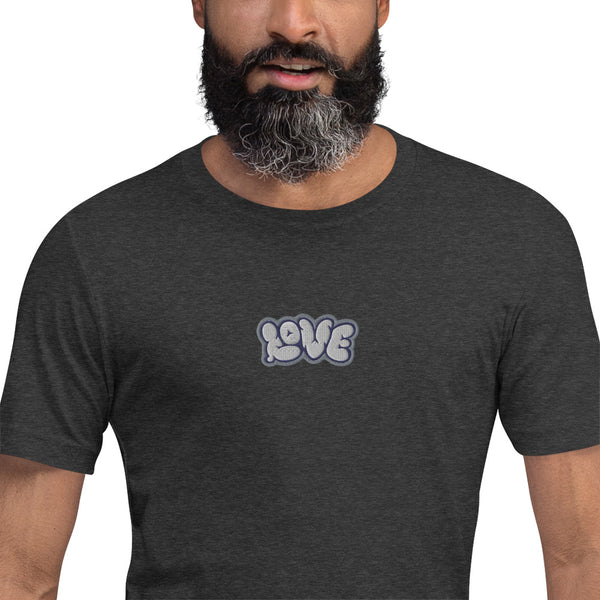 Men’s "Love" Embroidered Short Sleeve Shirt